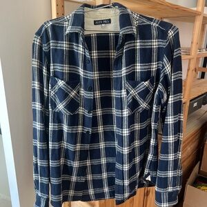 Alex Mill Blue and White Checkered Shirt